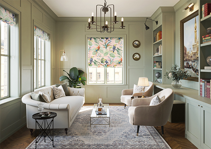 Parrot, Peach Ice - Roman Blind - Image 8